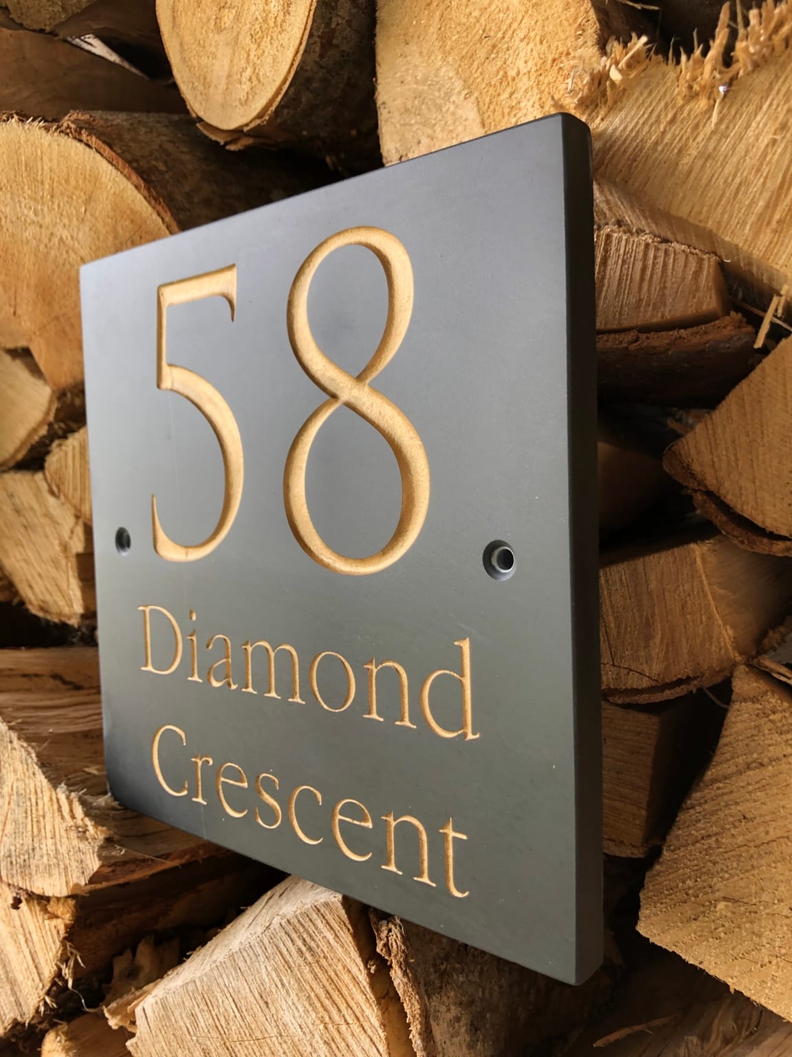Slate House Signs 20mm Thick Deep Engraved & Painted by Hand Various Sizes Available - Image 6