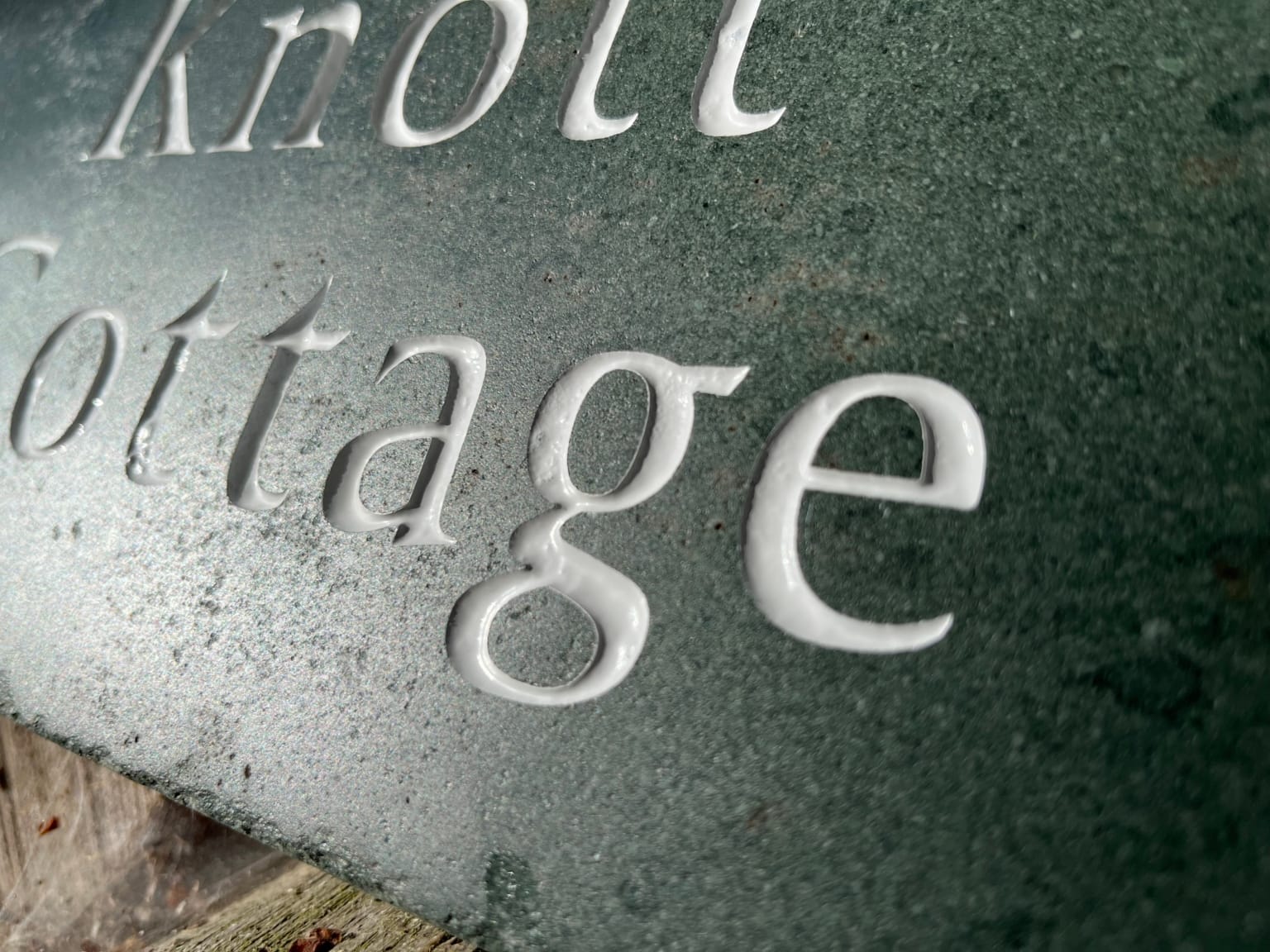 Rustic Westmorland Slate House Sign - Image 6