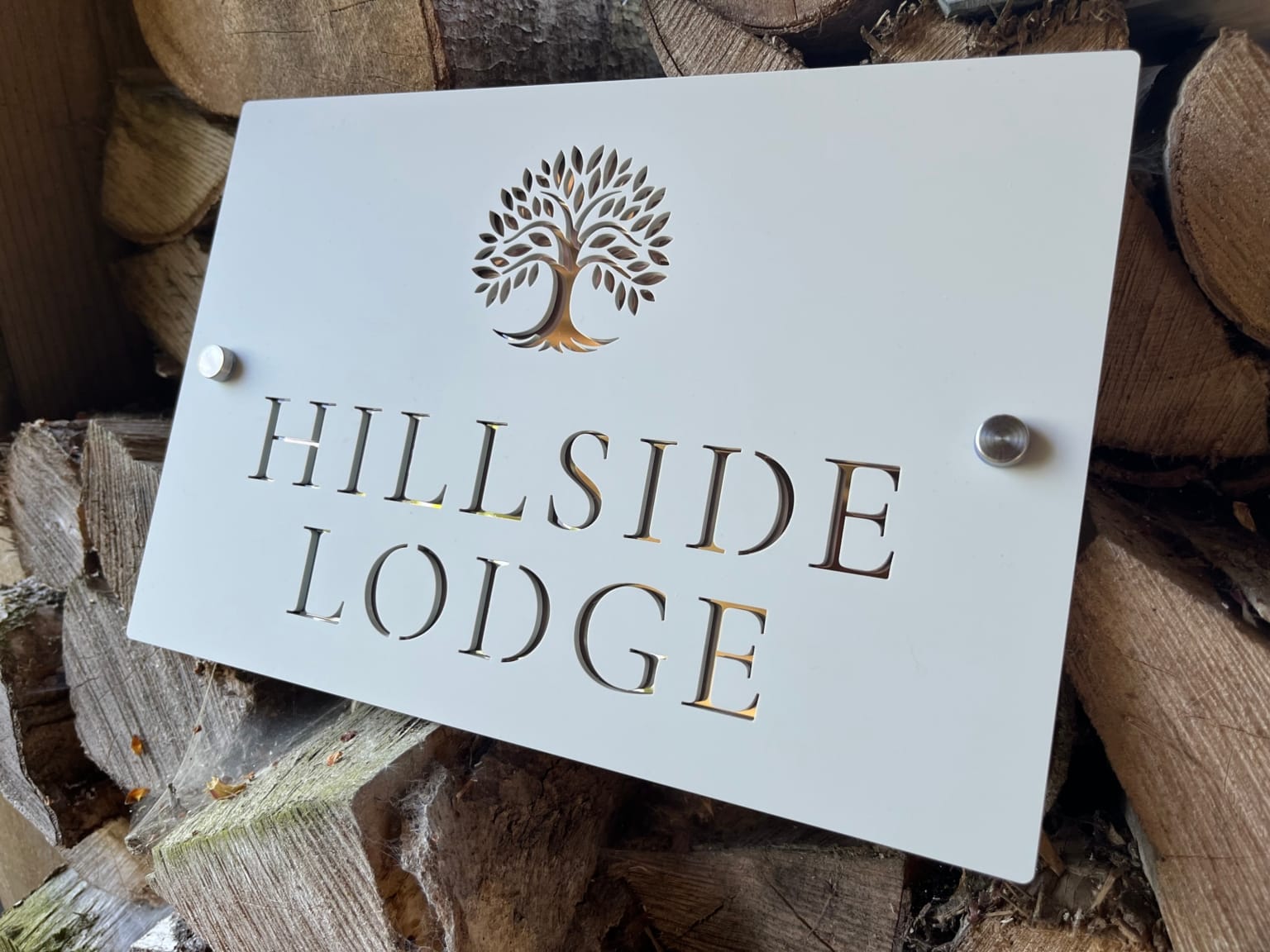Tree Design Acrylic House-Gate-Door Sign Various Sizes with fixings - Image 5
