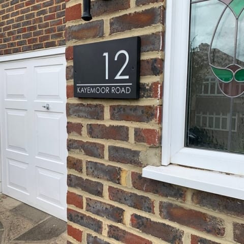 Slate House Signs 20mm Thick Deep Engraved & Painted by Hand Various Sizes Available