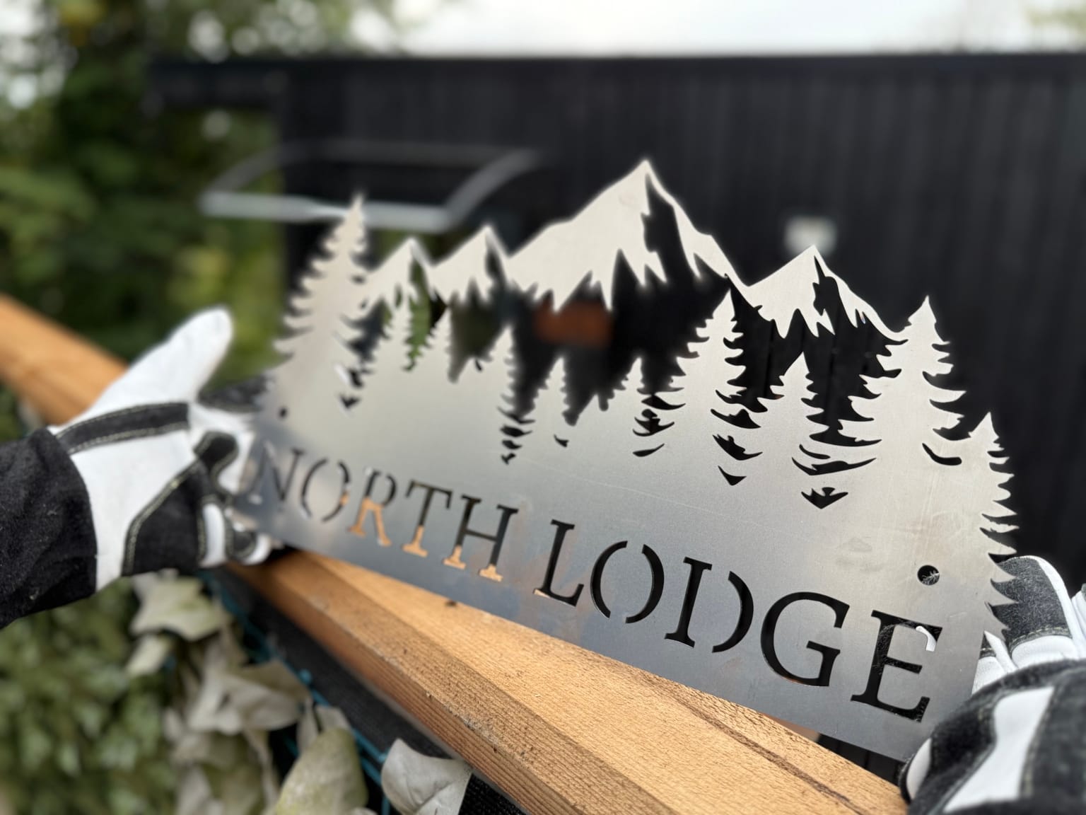 Corten Steel Sign Mountain Forest scene , various sizes available and bespoke. - Image 2
