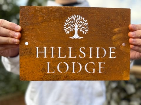 Corten Steel Tree Design House Sign - Various sizes available and bespoke